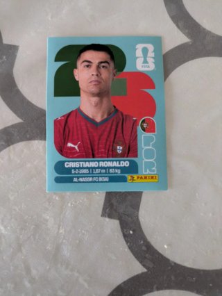 Cromo Cristiano Ronaldo Portugal Panini