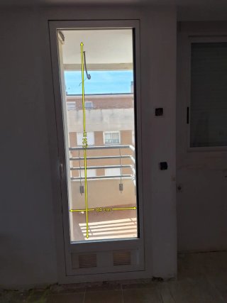 Puerta exterior cristal 2,24m x 84cm