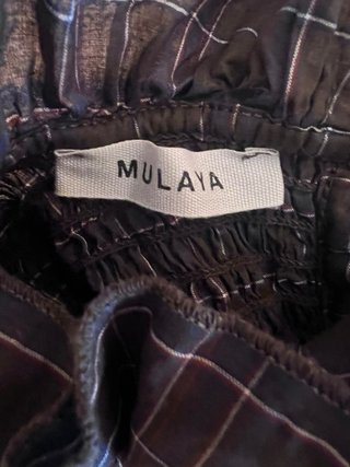Camisa cuadros cuello alto  talla S