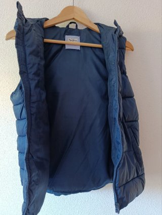 Chaleco Pepe Jeans Azul con Capucha