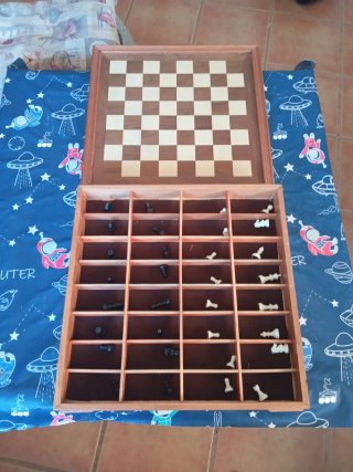 Tablero de ajedrez de madera