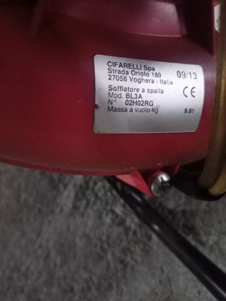 Soplador de espalda Cifarelli BL3A