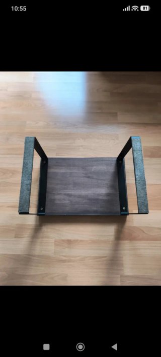 Banquito Madera y Metal 27x20x24cm