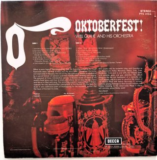 Oktoberfest! Will Glahe LP Decca Phase 4 Stereo