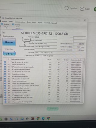 Disco Duro Seagate 1TB 2.5 ST1000LM035