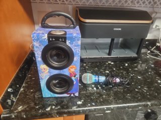Altavoz Portátil Frozen con Micrófono