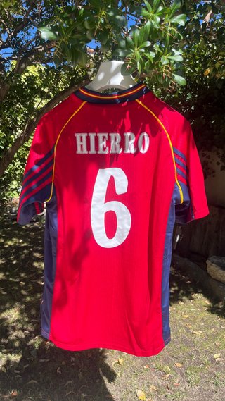Camiseta España Retro 1998 Hierro Talla M/L