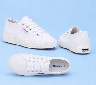 Zapatillas Superga Tela Blanca Talla 45