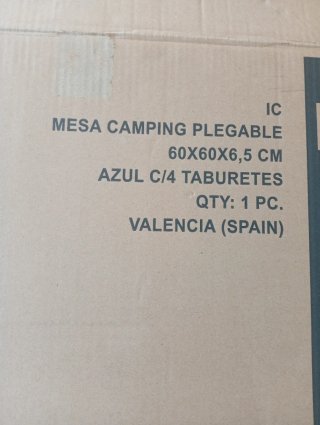 Tavolo da campeggio pieghevole Free Spirit con 4 sgabelli