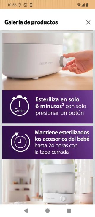 Esterilizador Eléctrico Philips Avent Vapor