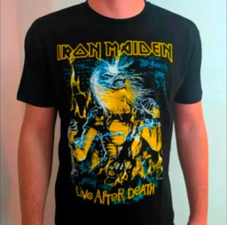 CAMISETA NEGRA - IRON MAIDEN - TALLA XL -