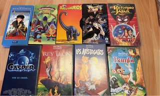 Lote 10 Películas VHS Infantiles y Acción