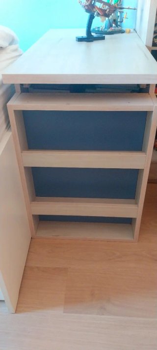 Escritorio extensible de madera, de 1m a 1.70m