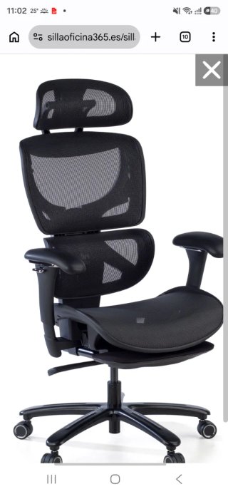 Silla Oficina Ergonómica Sakura Negra