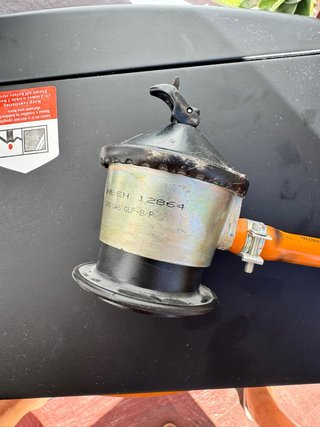Estufa de Gas Butano Negra