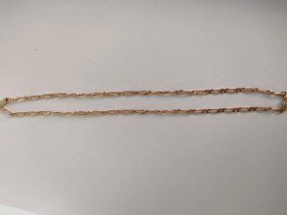 Cadena bañada en oro CADOR con diamante
