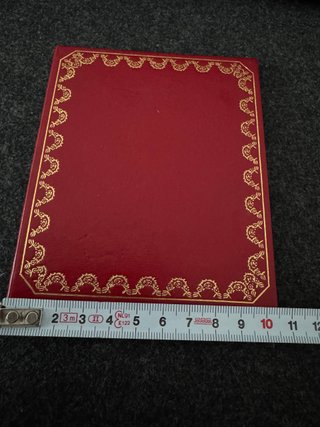 Portadocumenti Cartier Vintage Originale Rosso