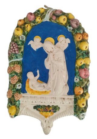 Ceramica Madonna con Bambino Vintage