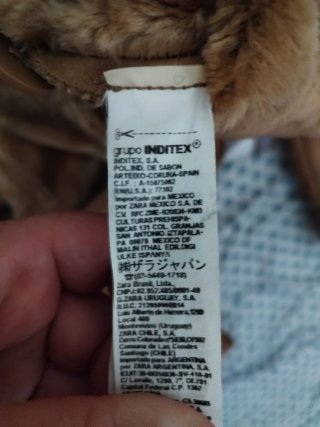 Chaquetón largo Zara marrón