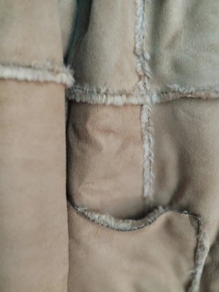 Chaquetón largo Zara marrón