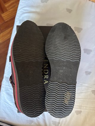 Zapatos Zendra Mujer Marrón y Rojo