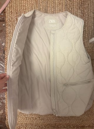 Chaleco Zara Beige
