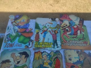 lote de cuentos antiguos troquelados años 60
