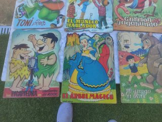 lote de cuentos antiguos troquelados años 60