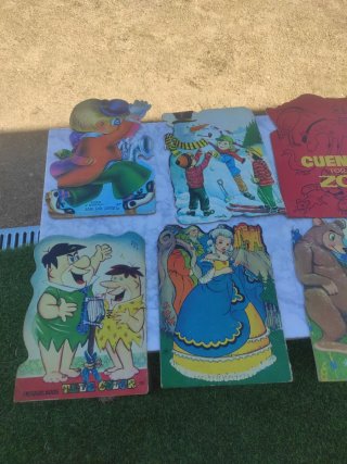 lote de cuentos antiguos troquelados años 60