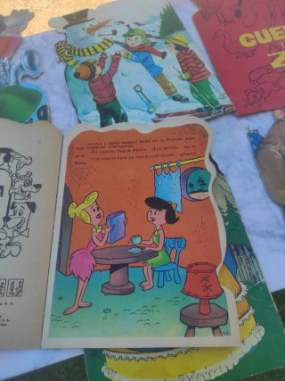 lote de cuentos antiguos troquelados años 60
