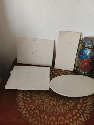 Lote 4 Placas Marmolina