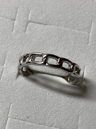 Anillo eslabones plata talla 18mm