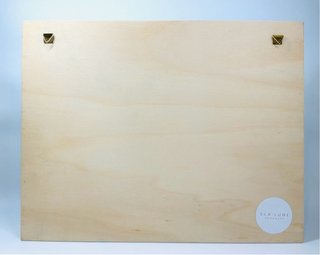 Cuadro decorativo de madera con el número 3 azul