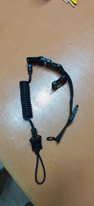 Correa táctica lanyard pistola antiperdida