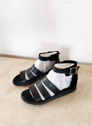 Sandalias Baldinini Cuero Talla 38 Negras
