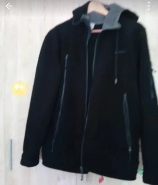Chaqueta hombre negra y gris