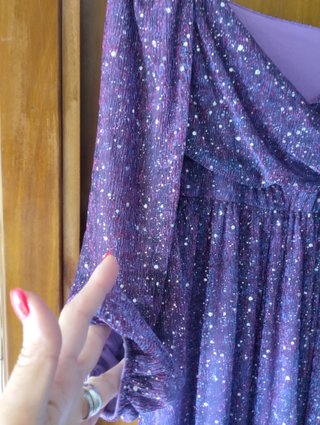 Vestido Shein brillo, estilo babydoll, fairycore