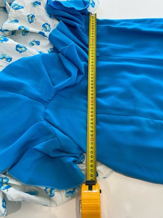 315  de flamenca azul y blanco talla 36 S