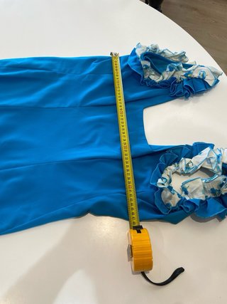 315  de flamenca azul y blanco talla 36 S