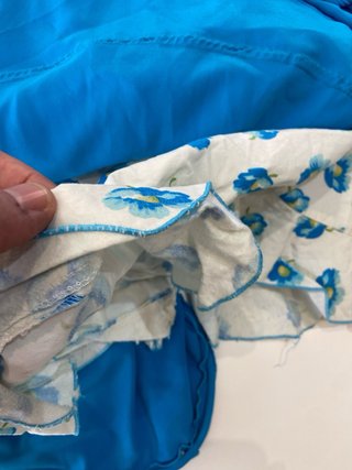 315  de flamenca azul y blanco talla 36 S