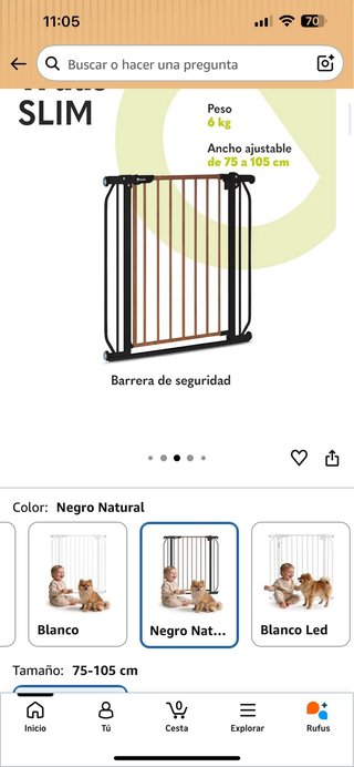 Barrera Seguridad Lionelo Truus Slim Ajustable