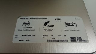 Portátil ASUS i3