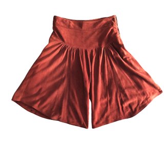 Giorgio Armani Gonna Pantalone Pelle 44