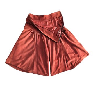 Giorgio Armani Gonna Pantalone Pelle 44