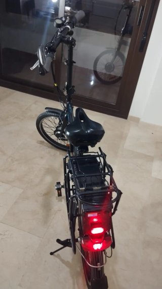 Bicicleta Eléctrica Plegable Negra