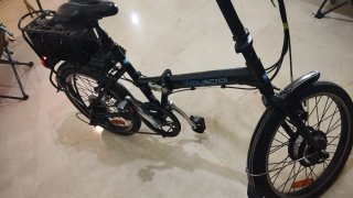 Bicicleta Eléctrica Plegable Negra