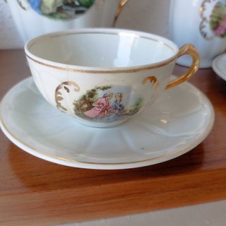 Juego de café vintage de porcelana