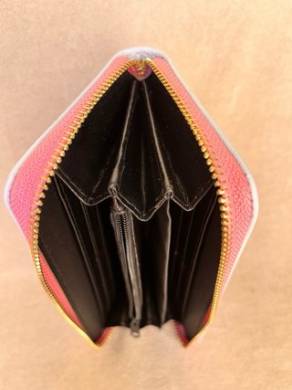 Cartera grande mujer rosa y blanca