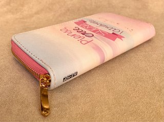 Cartera grande mujer rosa y blanca
