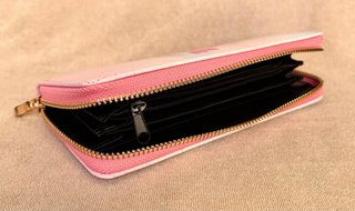 Cartera grande mujer rosa y blanca